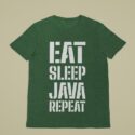 Muški T-shirt Eat Sleep Java Repeat