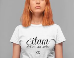 Ženski T-shirt Čitaj knjigu Čitam – držim do sebe